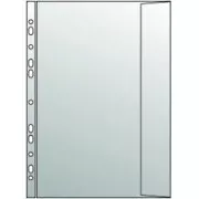 Umschlag A4 mit Klappe 238x310mm klar Euroscharnier PP 110mi 10Stk