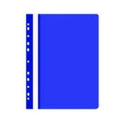 Schnellbinder A4 ROC PP Euroscharnier Vorderseite klar Rückseite blau