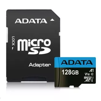 ADATA MicroSDXC-Karte 128 GB Premier UHS-I Class 10+ Adapter
