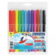 Marker Centropen 7550/12 12 Farben zylindrische Spitze 1mm
