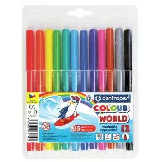 Marker Centropen 7550/12 12 Farben zylindrische Spitze 1mm Marker Centropen 7550/12 12 Farben zylindrische Spitze 1mm
