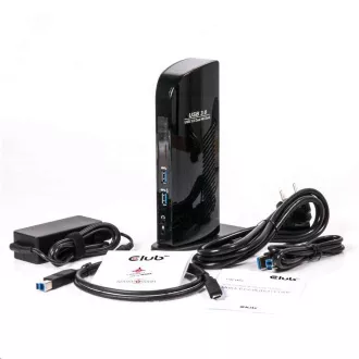 Club3D Dockingstation USB-A oder USB-C, 10in1 2xDP, 6xUSB, 1xRJ45, 1x3.5mm, schwarz Club3D Dockingstation USB-A oder USB-C, 10in1 2xDP, 6xUSB, 1xRJ45, 1x3.5mm, schwarz