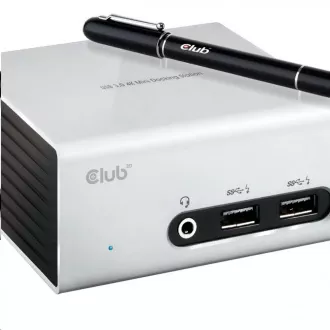 Club3D Mini Docking Station USB 3.0 4K30Hz UHD (HDMI / DVI / 4x USB 3.1 / Ethernet / Audio) Club3D Mini Docking Station USB 3.0 4K30Hz UHD (HDMI / DVI / 4x USB 3.1 / Ethernet / Audio)