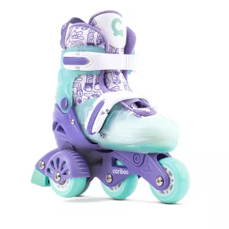 Kinder Rollschuhe Cariboo Step One, lila und mint, 26-29 Kinder Rollschuhe Cariboo Step One, lila und mint, 26-29