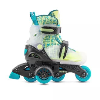 Kinder-Rollschuhe Cariboo Step One, blau-grün, 30-33