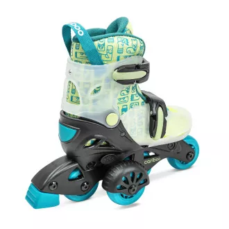 Kinder-Rollschuhe Cariboo Step One, blau-grün, 30-33