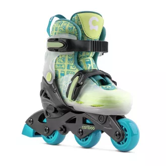 Kinder-Rollschuhe Cariboo Step One, blau-grün, 30-33