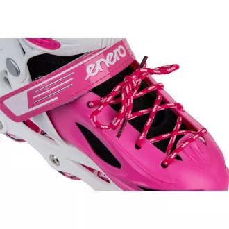 Rollschuhe 4in1 Enero KIDS - rosa und weiß, 34-37