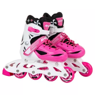 Rollschuhe 4in1 Enero KIDS - rosa und weiß, 30-33 - Unverpackt Rollschuhe 4in1 Enero KIDS - rosa und weiß, 30-33 - Unverpackt