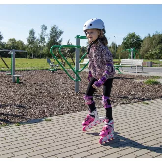 Rollschuhe 4in1 Enero KIDS - rosa und weiß, 30-33 - Unverpackt Rollschuhe 4in1 Enero KIDS - rosa und weiß, 30-33 - Unverpackt