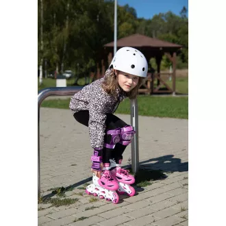 Rollschuhe 4in1 Enero KIDS - rosa und weiß, 30-33 Rollschuhe 4in1 Enero KIDS - rosa und weiß, 30-33