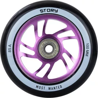 Rollerräder Story Bandit DOS Stunt 2 Stück, 100mm, lila Rollerräder Story Bandit DOS Stunt 2 Stück, 100mm, lila