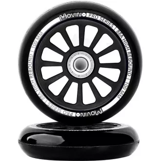 MOVINO Ersatzräder für Freestyle Scooter 100mm, PP, 2 Stück, Schwarz