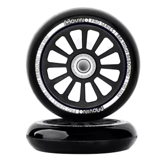 MOVINO Ersatzräder für Freestyle Scooter 100mm, PP, 2 Stück, Schwarz