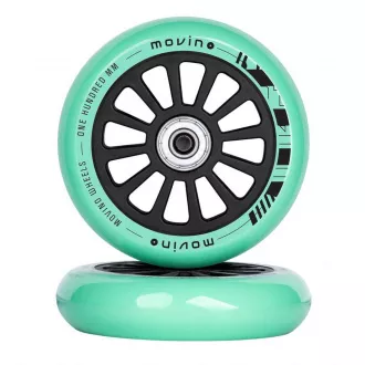 MOVINO Ersatzräder für Freestyle Scooter 100mm, PP, 2 Stück, Mint MOVINO Ersatzräder für Freestyle Scooter 100mm, PP, 2 Stück, Mint
