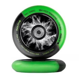 Ersatzräder für Freestyle Scooter MOVINO Maniac, 110 mm, Nylon, 2 Stück, Blau