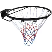 Basketballnetz ENERO für Basketballkorb mit 12 Haken, schwarz