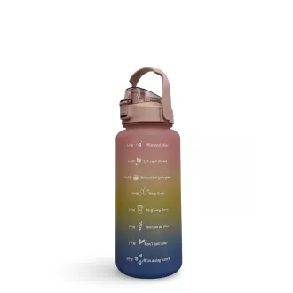 Motivations-Sportflasche 2l, Grau