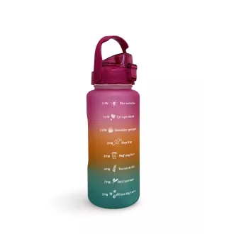 Motivations-Sportflasche 2l, Grau