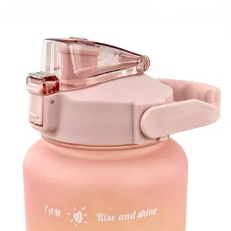 Motivations-Sportflasche 2l, Grau