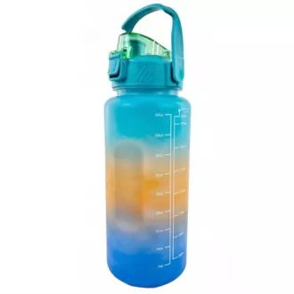 Motivations-Sportflasche 2l, Grau