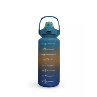 Motivations-Sportflasche 2l, Hellblau