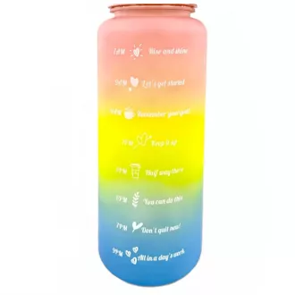 Motivations-Sportflasche 2l, Dunkelrosa