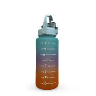 Motivations-Sportflasche 2l, Dunkeltürkis
