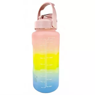 Motivations-Sportflasche 2l, Dunkeltürkis