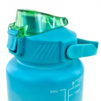 Motivations-Sportflasche 2l, Dunkeltürkis