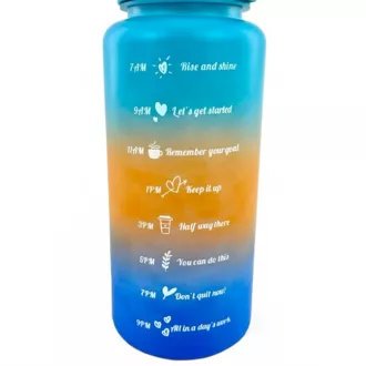 Motivations-Sportflasche 2l, Dunkeltürkis