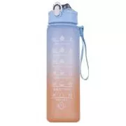 Sportflasche mit Motivationsbeschreibung 1l, Violett