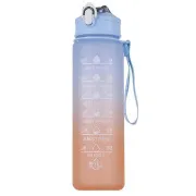 Sportflasche mit Motivationsbeschreibung 1l, Blau