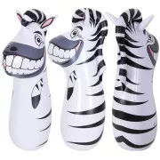 Aufblasbarer Boxsack für Kinder, Zebra