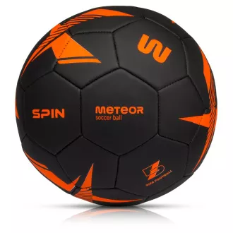 Fußball MTR SPIN, Größe 5, schwarz-orange
