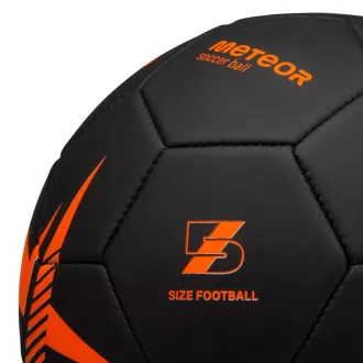 Fußball MTR SPIN, Größe 5, schwarz-orange