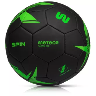Fußball MTR SPIN, Größe 5, schwarz-grün