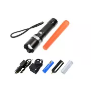 CREE T6 ZOOM-Taschenlampe   Warngriff
