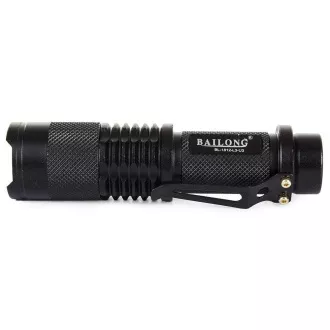 Batteriebetriebene Taschenlampe Bailong BL-1812, LED CREE XM-L T6 ZOOM