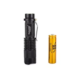 Batteriebetriebene Taschenlampe Bailong BL-1812, LED CREE XM-L T6 ZOOM