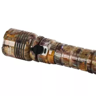 Taktische Taschenlampe Bailong ZOOM CREE LED, tarnfarben