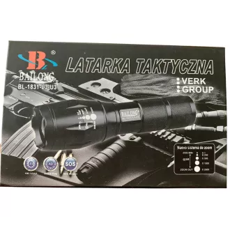 Taschenlampe Bailong BL-8668, LED Typ CREE XM-L T6   Warngriff