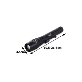 Taschenlampe Bailong BL-8668, LED Typ CREE XM-L T6   Warngriff