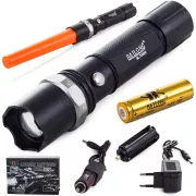 Taschenlampe Bailong BL-8626, LED Typ CREE XPE   Warngriff