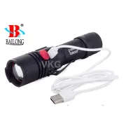 USB-Taschenlampe Bailong W556, LED-Typ L3-U3