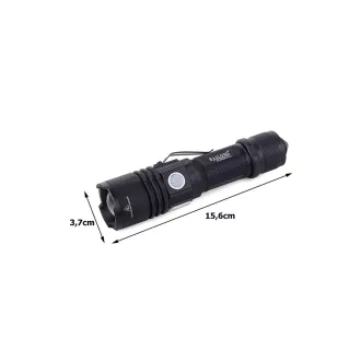 USB-Taschenlampe Bailong W556, LED-Typ L3-U3 USB-Taschenlampe Bailong W556, LED-Typ L3-U3