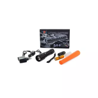 AKU-Taschenlampe Bailong BL-1898B, led Typ CREE XPE   Warngriff