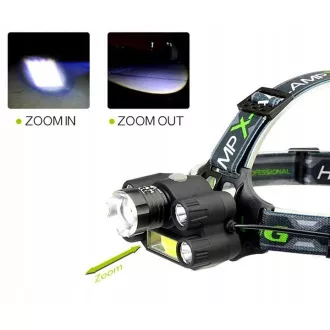 Scheinwerfer CREE 1 x XM-L T6 4 x starke Q5 weiß 1 x starke COB ZOOM Streifen Scheinwerfer CREE 1 x XM-L T6 4 x starke Q5 weiß 1 x starke COB ZOOM Streifen