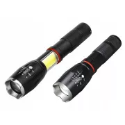 USB-Taschenlampe COB U3 LED mit ZOOM-Funktion 9W