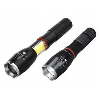 USB-Taschenlampe COB U3 LED mit ZOOM-Funktion 9W